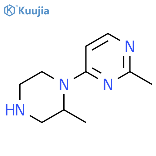 2-methyl-4-(2-methylpiperazin-1-yl)pyrimidine structure