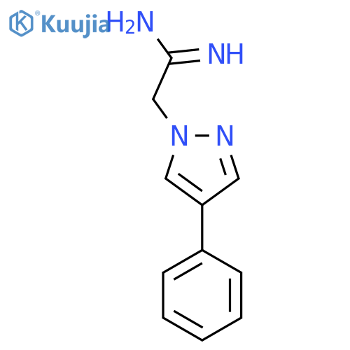 2-(4-Phenyl-1H-pyrazol-1-yl)acetimidamide structure