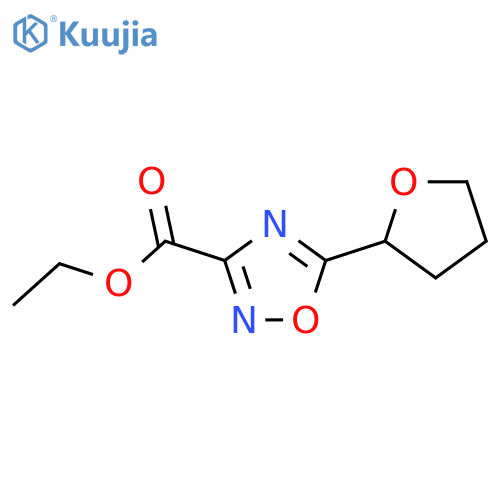 ethyl 5-(oxolan-2-yl)-1,2,4-oxadiazole-3-carboxylate structure