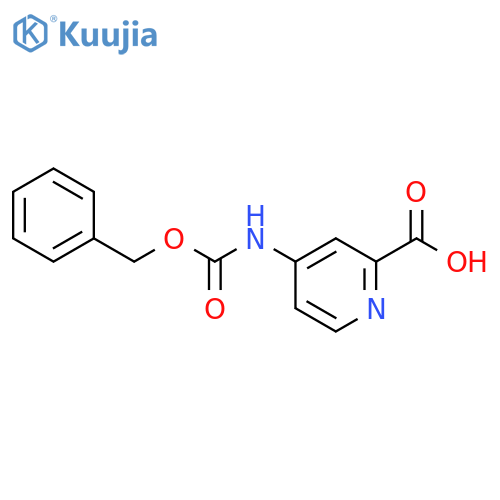 2-Pyridinecarboxylic acid, 4-[[(phenylmethoxy)carbonyl]amino]- structure