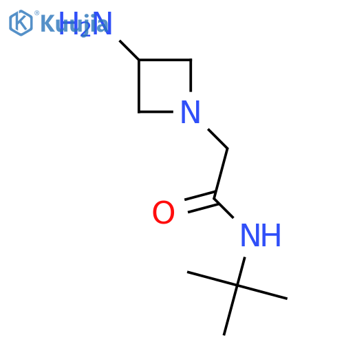 2-(3-Aminoazetidin-1-yl)-N-tert-butylacetamide structure