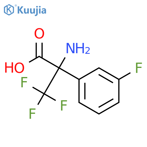 2-amino-3,3,3-trifluoro-2-(3-fluorophenyl)propanoic acid structure