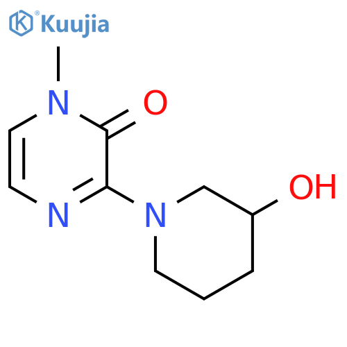 3-(3-hydroxypiperidin-1-yl)-1-methyl-1,2-dihydropyrazin-2-one structure