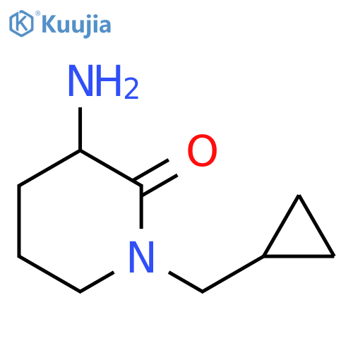 3-amino-1-(cyclopropylmethyl)piperidin-2-one structure