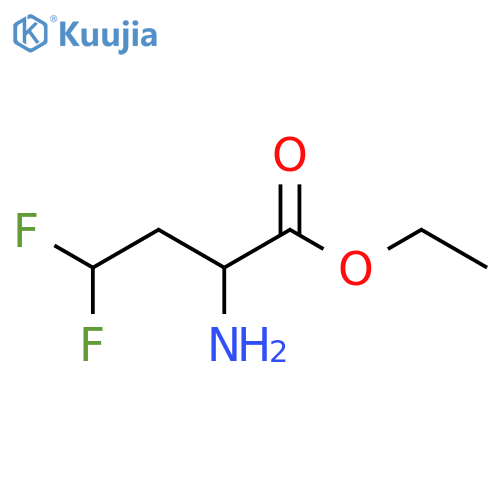 ethyl 2-amino-4,4-difluorobutanoate structure