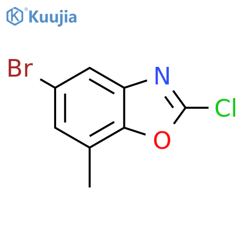 Benzoxazole, 5-bromo-2-chloro-7-methyl- structure