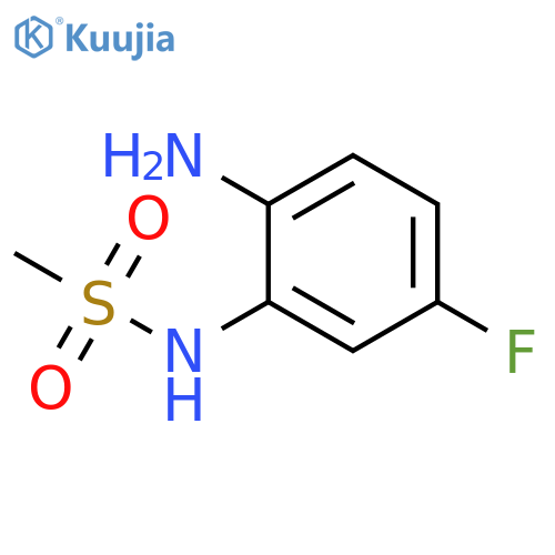 N-(2-Amino-5-fluorophenyl)methanesulfonamide structure