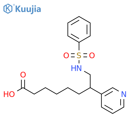 3-Pyridineheptanoicacid, z-[[(phenylsulfonyl)amino]methyl]- structure