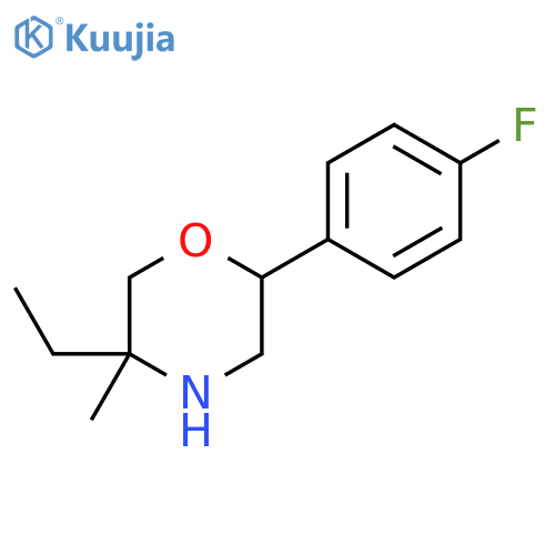 5-Ethyl-2-(4-fluorophenyl)-5-methylmorpholine structure