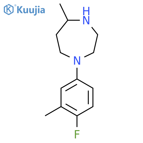 1-(4-Fluoro-3-methylphenyl)-5-methyl-1,4-diazepane structure