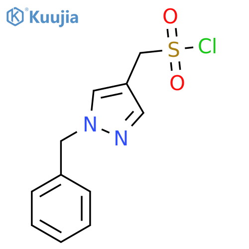 1H-Pyrazole-4-methanesulfonyl chloride, 1-(phenylmethyl)- structure