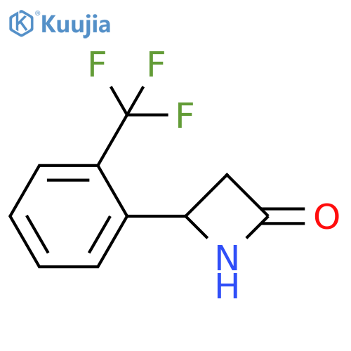 4-2-(trifluoromethyl)phenylazetidin-2-one structure