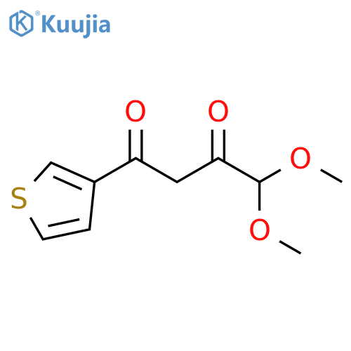 4,4-dimethoxy-1-(thiophen-3-yl)butane-1,3-dione structure