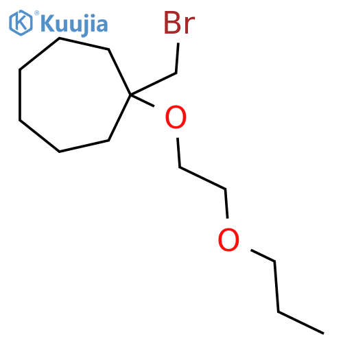 1-(bromomethyl)-1-(2-propoxyethoxy)cycloheptane structure
