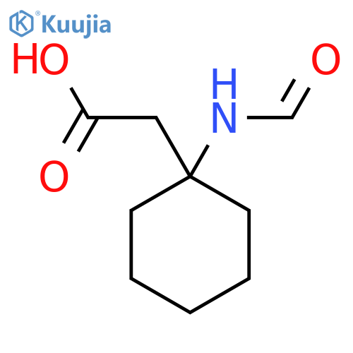 2-(1-formamidocyclohexyl)acetic acid structure