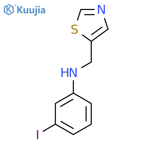 3-iodo-N-(1,3-thiazol-5-yl)methylaniline structure