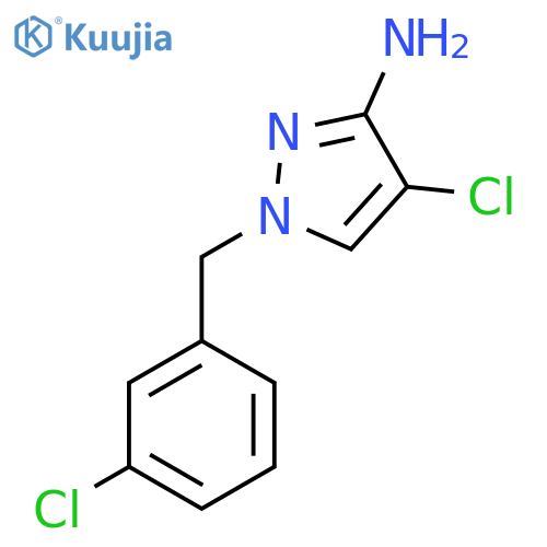 4-Chloro-1-(3-chlorobenzyl)-1h-pyrazol-3-amine structure
