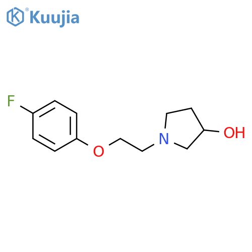 1-[2-(4-fluorophenoxy)ethyl]pyrrolidin-3-ol structure