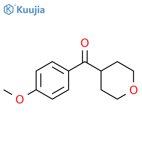 4-(4-methoxybenzoyl)oxane structure