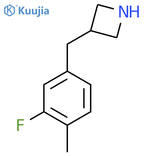3-(3-fluoro-4-methylphenyl)methylazetidine structure
