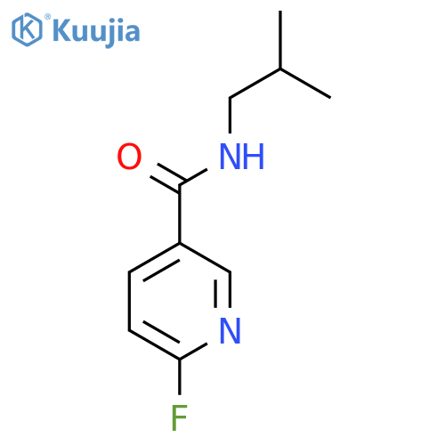 6-fluoro-N-(2-methylpropyl)pyridine-3-carboxamide structure