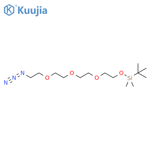 1-azido-11-[(tert-butyldimethylsilyl)oxy]-3,6,9-trioxaundecane structure
