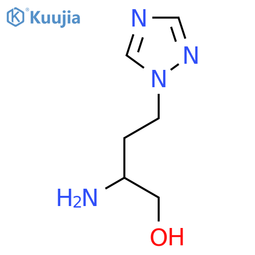 2-amino-4-(1H-1,2,4-triazol-1-yl)butan-1-ol structure