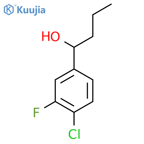 1-(4-Chloro-3-fluorophenyl)-1-butanol structure