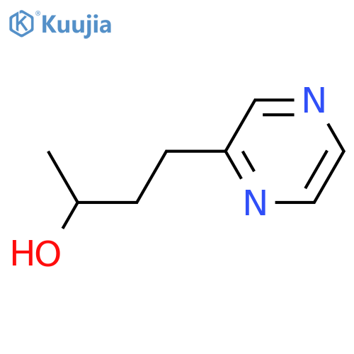 4-(pyrazin-2-yl)butan-2-ol structure