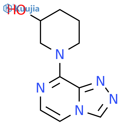 1-{1,2,4triazolo4,3-apyrazin-8-yl}piperidin-3-ol structure
