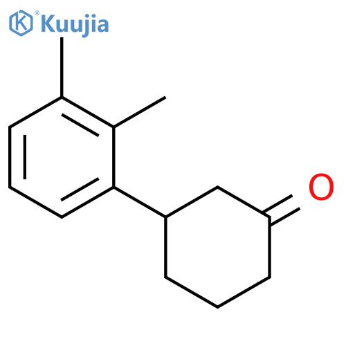 3-(2,3-dimethylphenyl)cyclohexan-1-one structure