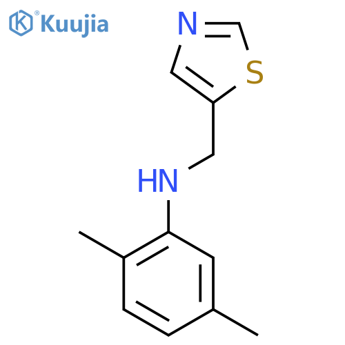 2,5-dimethyl-N-(1,3-thiazol-5-yl)methylaniline structure
