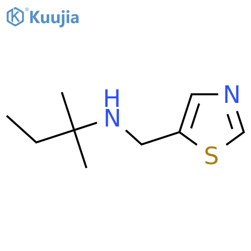 (2-methylbutan-2-yl)(1,3-thiazol-5-yl)methylamine structure