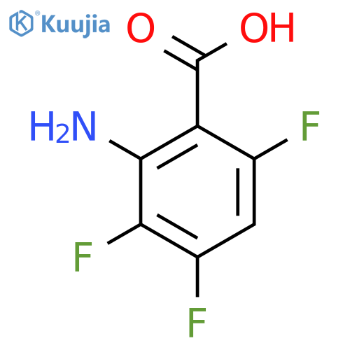 2-amino-3,4,6-trifluorobenzoic acid structure