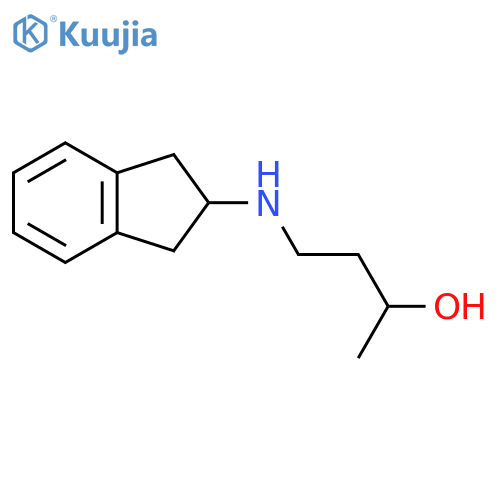 4-(2,3-dihydro-1H-inden-2-yl)aminobutan-2-ol structure