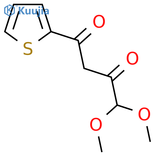 4,4-dimethoxy-1-(thiophen-2-yl)butane-1,3-dione structure