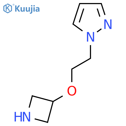 1-(2-(Azetidin-3-yloxy)ethyl)-1h-pyrazole structure