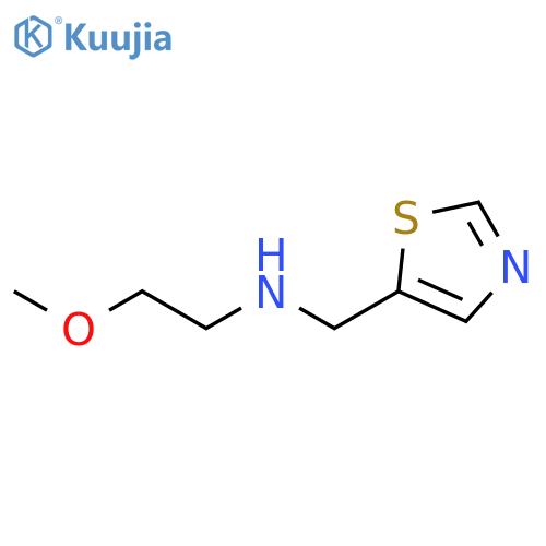 (2-methoxyethyl)(1,3-thiazol-5-yl)methylamine structure