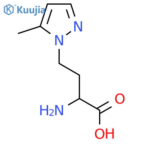 2-amino-4-(5-methyl-1H-pyrazol-1-yl)butanoic acid structure