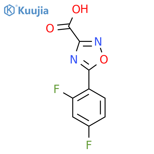 5-(2,4-difluorophenyl)-1,2,4-oxadiazole-3-carboxylic acid structure