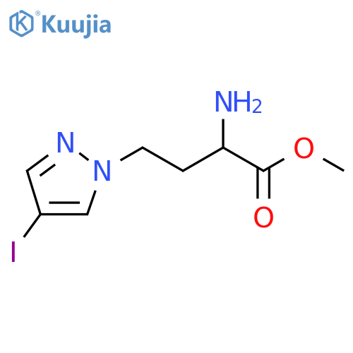 methyl 2-amino-4-(4-iodo-1H-pyrazol-1-yl)butanoate structure