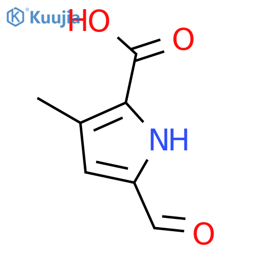 5-formyl-3-methyl-1H-pyrrole-2-carboxylic acid structure