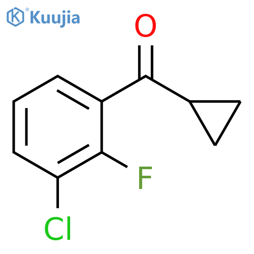 (3-chloro-2-fluorophenyl)(cyclopropyl)methanone structure