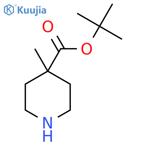 Tert-butyl 4-methylpiperidine-4-carboxylate structure