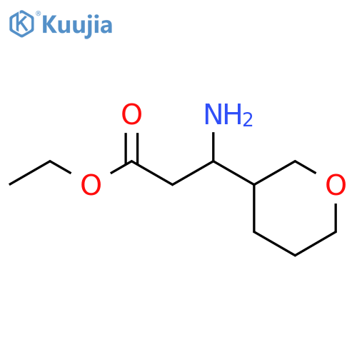 ethyl 3-amino-3-(oxan-3-yl)propanoate structure