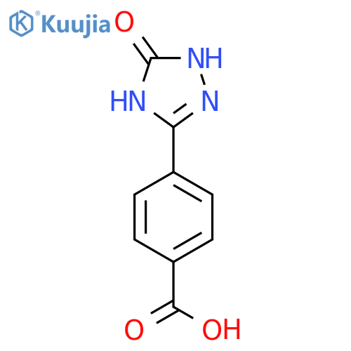 4-(5-Oxo-1,4-dihydro-1,2,4-triazol-3-yl)benzoic acid structure