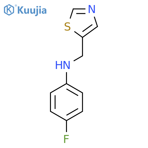 4-fluoro-N-(1,3-thiazol-5-yl)methylaniline structure