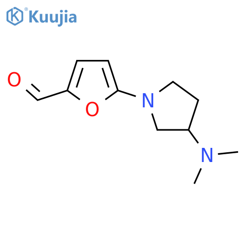 5-[3-(Dimethylamino)pyrrolidin-1-yl]furan-2-carbaldehyde structure