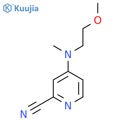 4-[(2-Methoxyethyl)(methyl)amino]pyridine-2-carbonitrile structure