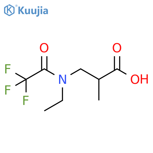 Propanoic acid, 3-[ethyl(2,2,2-trifluoroacetyl)amino]-2-methyl- structure